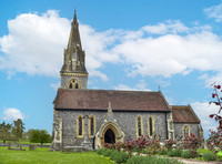 St Mark's Church, Englefield, exterior views