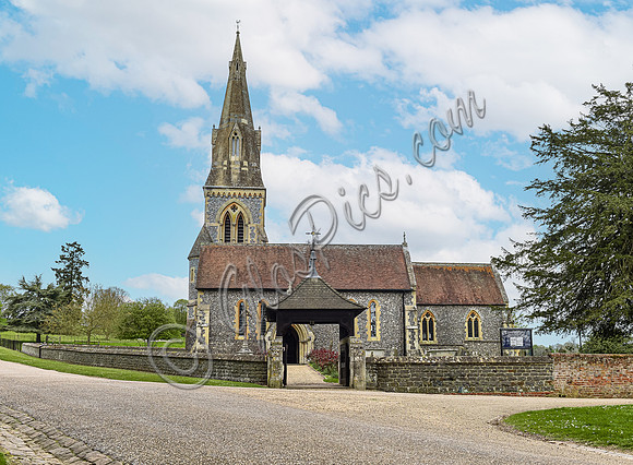 St Mark's Church, Englefield, exterior views