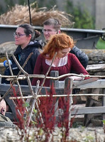 Eleanor Tomlinson on Poldark set