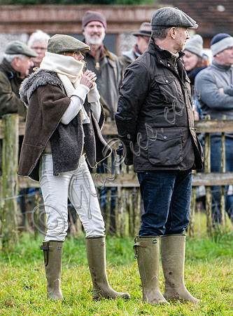 Christian Horner and Former Spice Girl, Geri Halliwell Horner at Point to Point races in Worcestershire.
