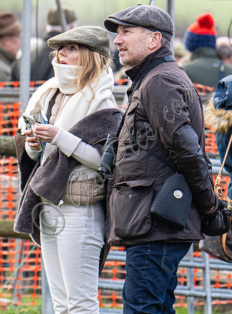 Christian Horner and Former Spice Girl, Geri Halliwell Horner at Point to Point races in Worcestershire.