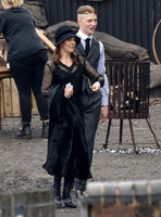 Helen McCrory (Polly Gray) and Joe Cole (John Shelby)