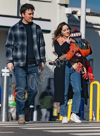 Sophie Rundle with partner Matt Stokoe, and their 10 month old son