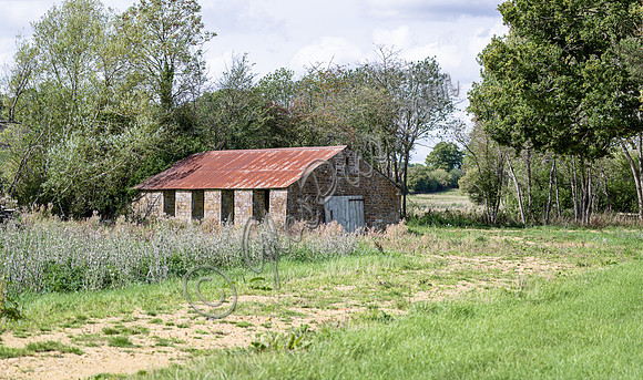 site, lake and barn