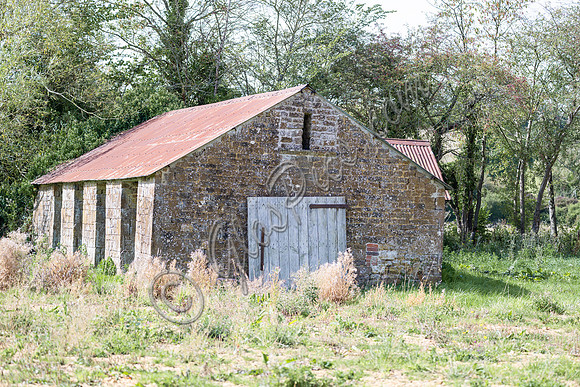 site, lake and barn