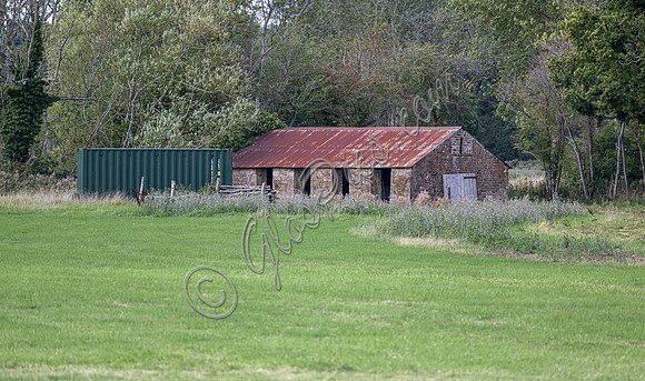 site, lake and barn