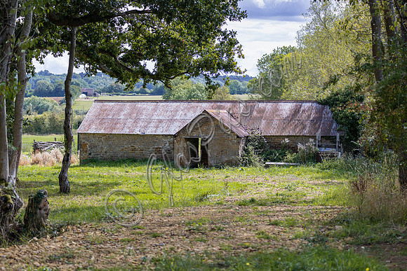 site, lake and barn