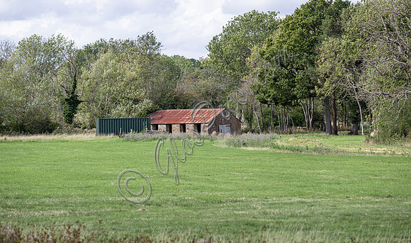 site, lake and barn