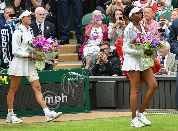 Venus Williams and Garbine Muguruza