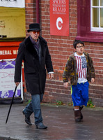 Nicolas Cage morphs Dickens and Willy Wonka shopping with Kal-El