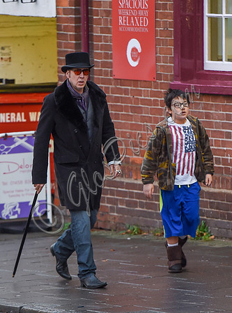 Nicolas Cage morphs Dickens and Willy Wonka shopping with Kal-El