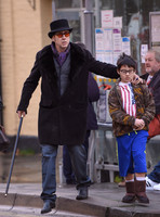 Nicolas Cage morphs Dickens and Willy Wonka shopping with Kal-El