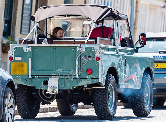 David and Harper Beckham in Series 1 Land Rover