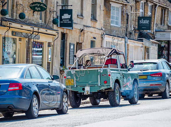David and Harper Beckham in Series 1 Land Rover