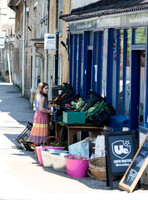 Harper Beckham outside Mrs Bumbles