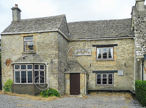 view of pub Carpenters Arms dressed as The Woolpack