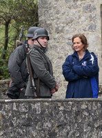 Jenny Seagrove and two German soldiers