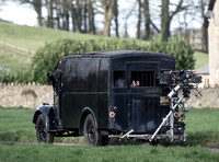 Jenny Seagrove as 'Louisa Gould', being taken away in a Black Maria