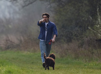 Brooklyn Beckham, casual with dogs