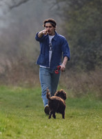 Brooklyn Beckham, casual with dogs
