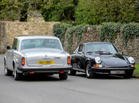 Kate Moss's classic Rools Royce and Porsche 911 side by side
