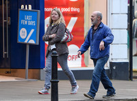 Keith Allen and Tamzin Malleson, casual