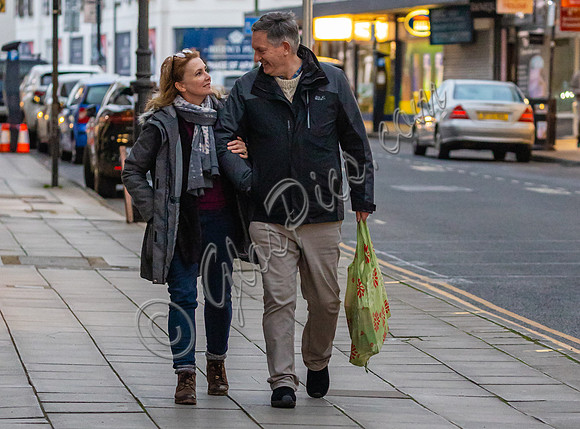 Emma Samms and Simon McCoy in Cheltenham