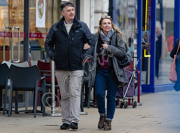 Emma Samms and Simon McCoy in Cheltenham