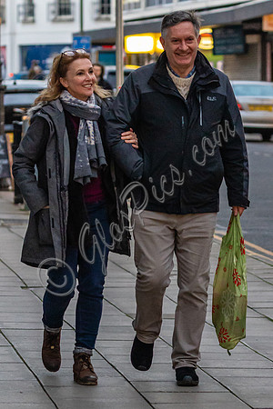 Emma Samms and Simon McCoy in Cheltenham