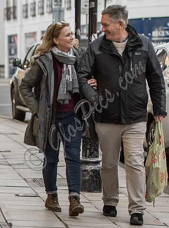 Emma Samms and Simon McCoy in Cheltenham