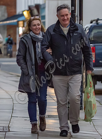 Emma Samms and Simon McCoy in Cheltenham