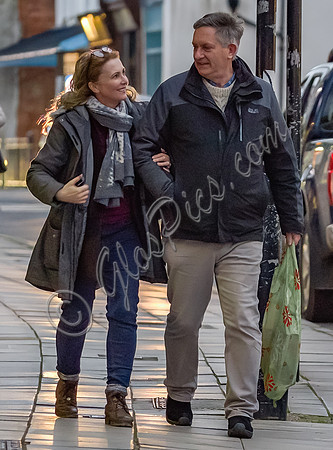 Emma Samms and Simon McCoy in Cheltenham