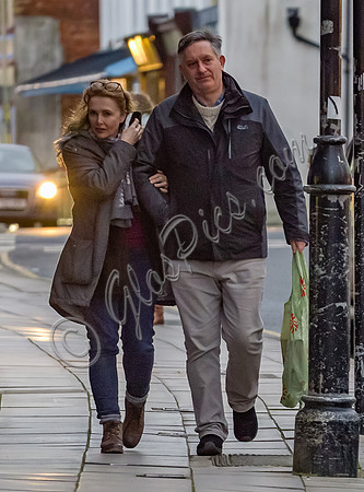 Emma Samms and Simon McCoy in Cheltenham