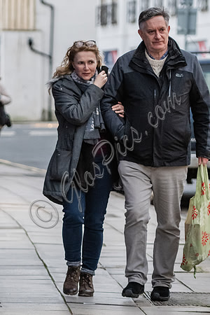 Emma Samms and Simon McCoy in Cheltenham