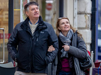 Emma Samms and Simon McCoy in Cheltenham