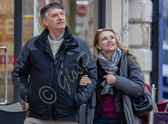 Emma Samms and Simon McCoy in Cheltenham