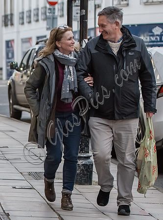 Emma Samms and Simon McCoy in Cheltenham