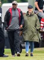 pregnant Zara Tindall at polo match