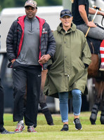 pregnant Zara Tindall at polo match