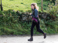 ​​​​​​​Catherine FitzGerald running near her Wiltshire home
