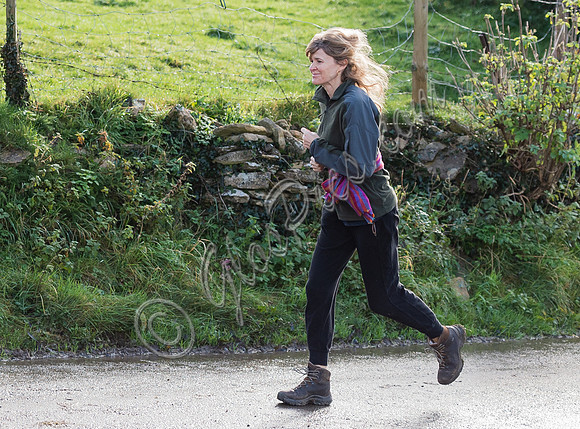 ​​​​​​​Catherine FitzGerald running near her Wiltshire home