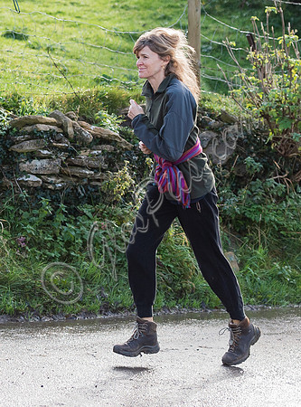 ​​​​​​​Catherine FitzGerald running near her Wiltshire home