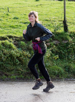 ​​​​​​​Catherine FitzGerald running near her Wiltshire home