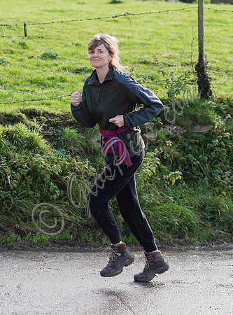 ​​​​​​​Catherine FitzGerald running near her Wiltshire home
