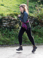 ​​​​​​​Catherine FitzGerald running near her Wiltshire home