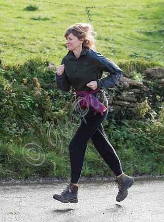 ​​​​​​​Catherine FitzGerald running near her Wiltshire home