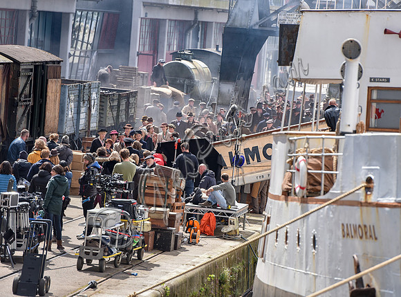 Atmosphere filming on set "Guernsey"