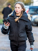Lila Grace Moss wearing Canada Goose