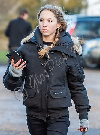 Lila Grace Moss wearing Canada Goose