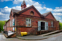 External views of Jay Blades workshop  "Jay &Co", Ironbridge, Shropshire, United Kingdom